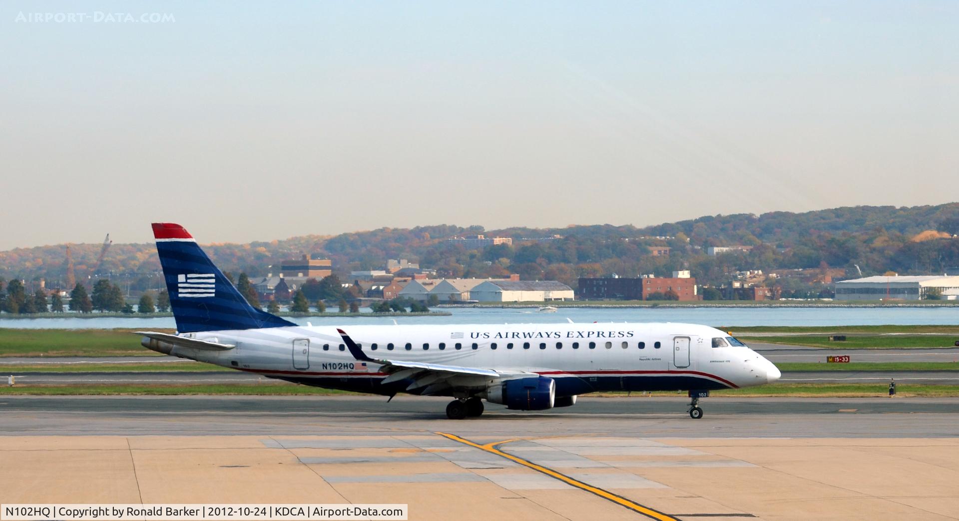 N102HQ, 2007 Embraer 175LR (ERJ-170-200LR) C/N 17000157, Taxi DCA