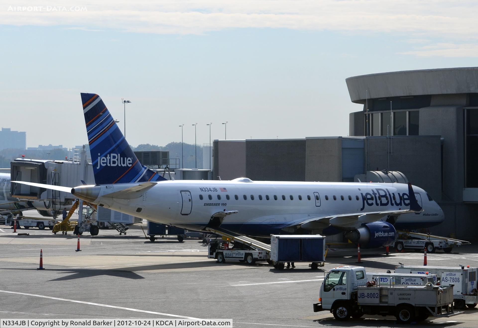 N334JB, Embraer ERJ-190-100 IGW 190AR C/N 19000446, DCA VA