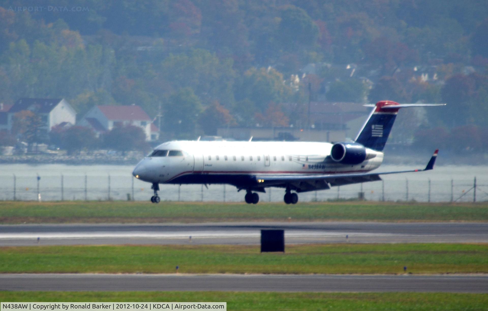 N438AW, 2003 Bombardier CRJ-200LR (CL-600-2B19) C/N 7748, Landing DCA