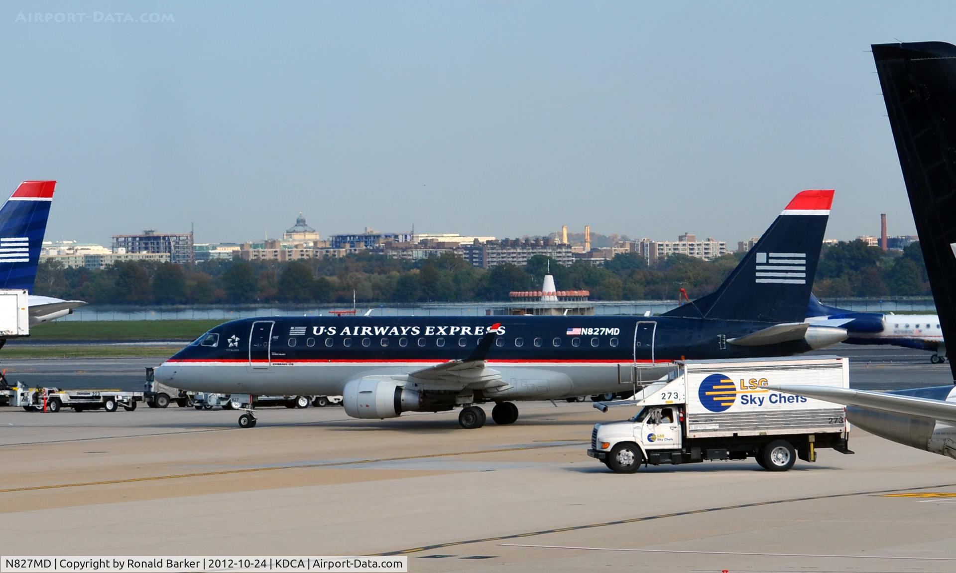 N827MD, 2005 Embraer 170SU (ERJ-170-100SU) C/N 17000047, Taxi DCA
