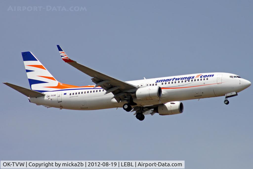 OK-TVW, 2004 Boeing 737-86Q C/N 30295, Landing