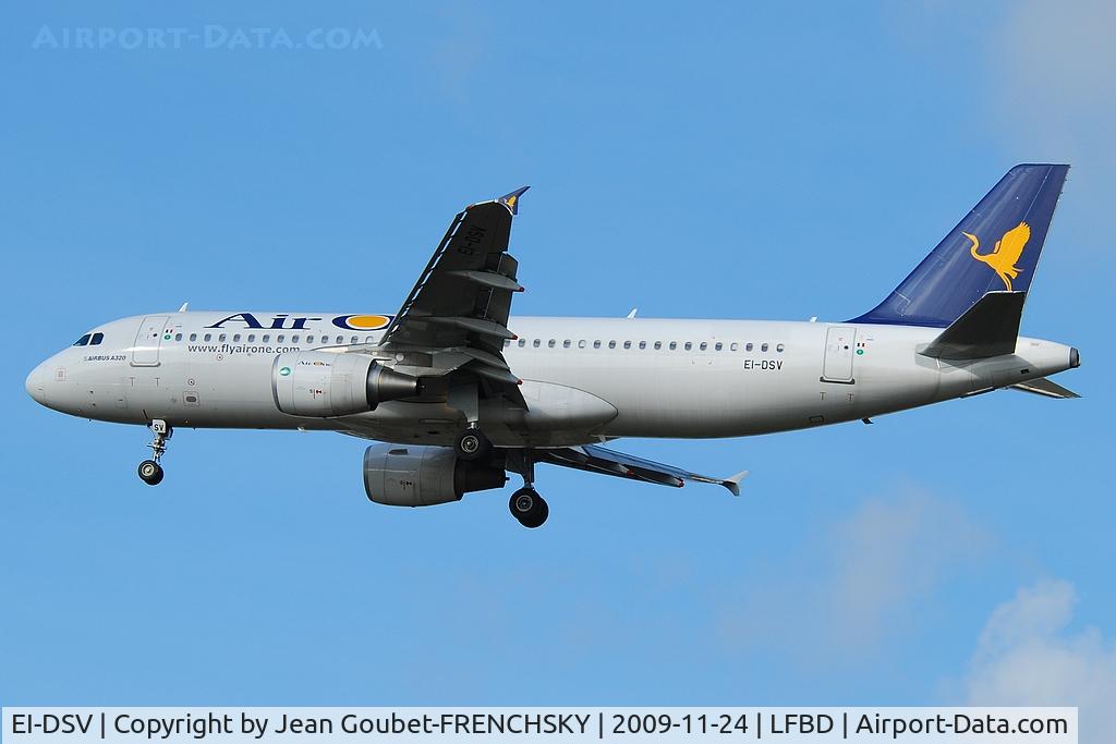 EI-DSV, 2008 Airbus A320-216 C/N 3598, AOR ONE landing 23
