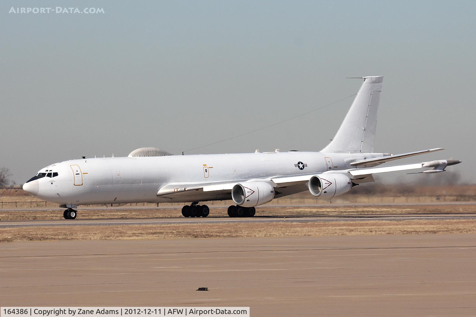 164386, 1989 Boeing E-6B Mercury C/N 23894, US Navy E-6B doing touch and goes at Alliance Airport - Fort Worth, TX