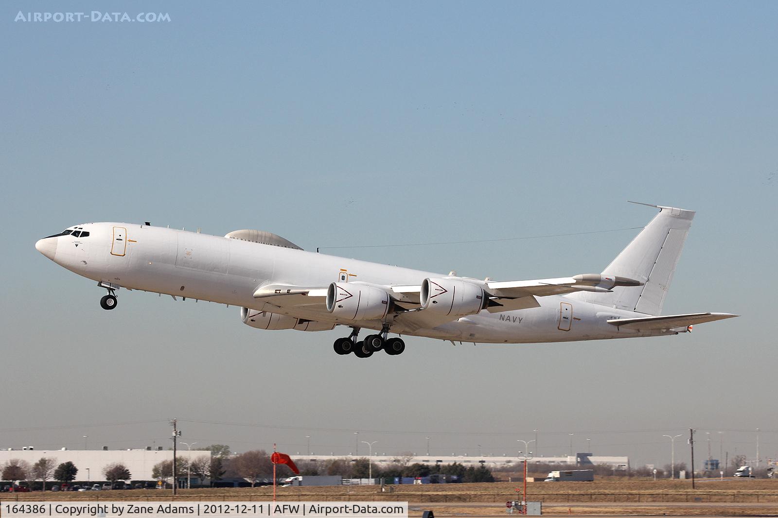 164386, 1989 Boeing E-6B Mercury C/N 23894, US Navy E-6B doing touch and goes at Alliance Airport - Fort Worth, TX