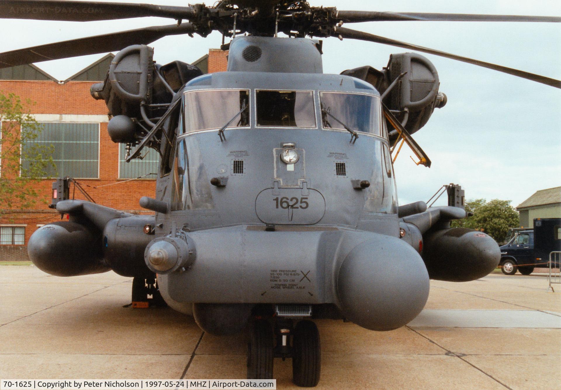 70-1625, 1970 Sikorsky MH-53J Pave Low III C/N 65-335, MH-53J Pave Low III of 21st Special Operations Squadron/352nd Special Operations Group on display at the 1997 RAF Mildenhall Air Fete.