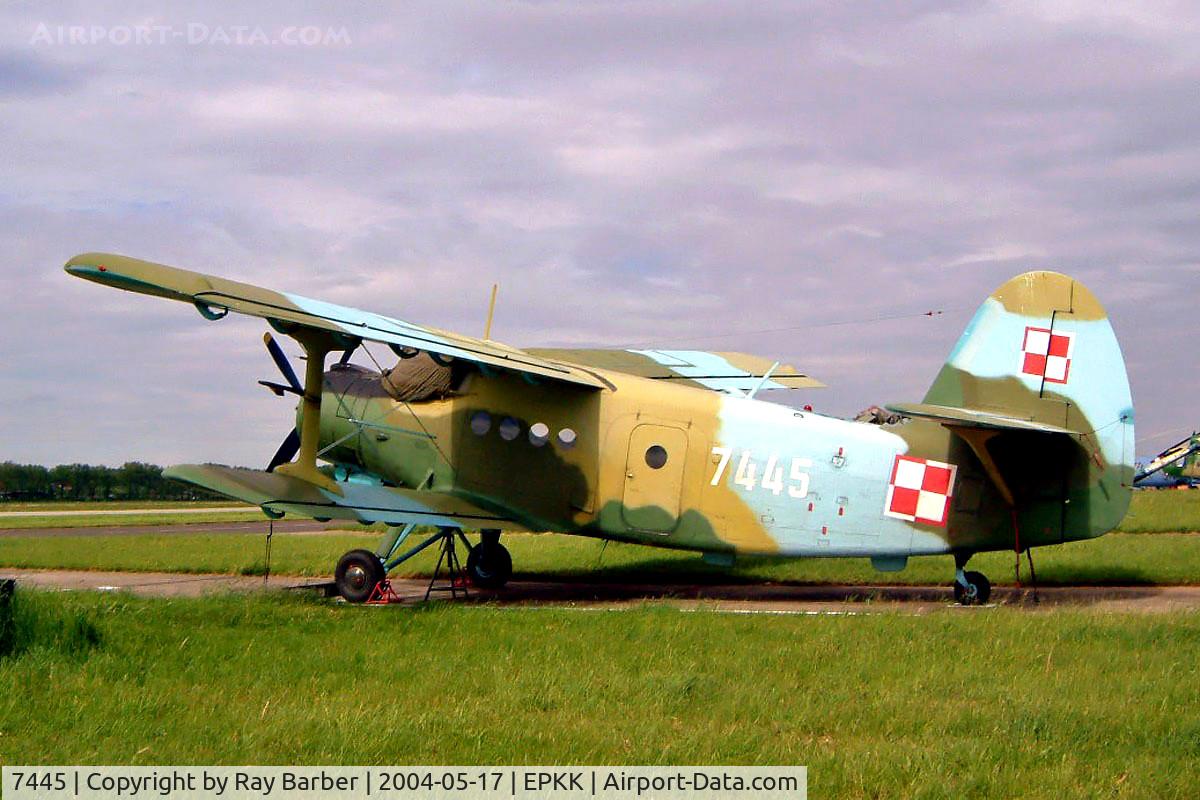 7445, Antonov An-2T C/N 1G74-45, Antonov An-2T [1G74-45] (Polish AF)Cracow - Balice {John Paul II International}~SP 17/05/2004
