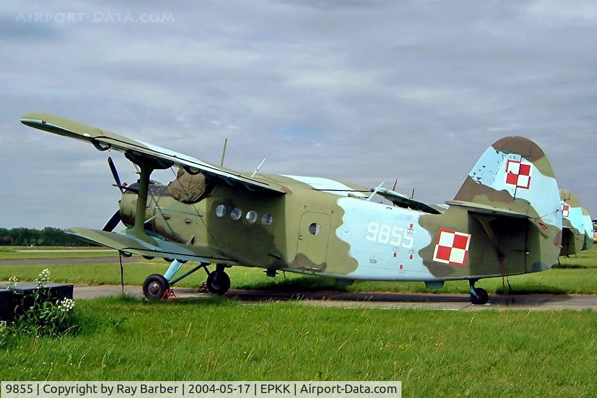 9855, Antonov An-2T C/N 1G98-55, Antonov An-2T [1G98-55] (Polish AF) Cracow - Balice {John Paul II International}~SP 17/05/2004.