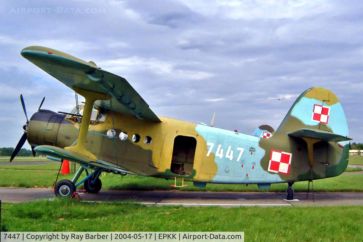 7447, Antonov An-2 C/N 1G74-47, Antonov An-2T [1G74-47] (Polish AF) Cracow - Balice {John Paul II International}~SP 17/05/2004