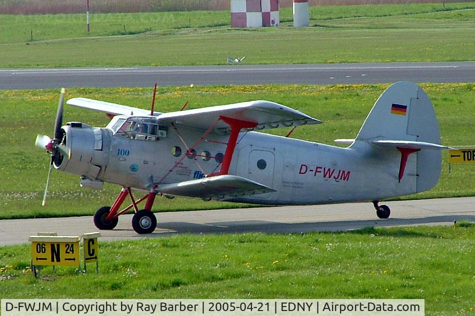 D-FWJM, 1976 PZL-Mielec An-2T Colt C/N 1G166-38, Antonov An-2T [1G166-38] Friedrichshafen~D 21/04/2005