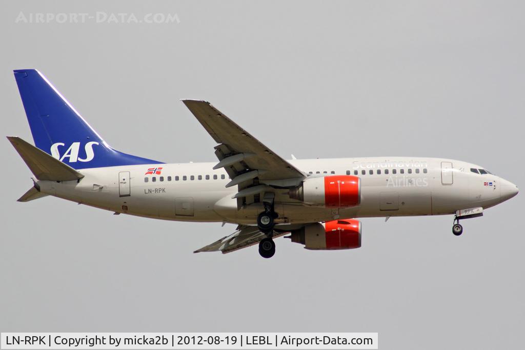 LN-RPK, 2000 Boeing 737-783 C/N 28317, Landing. Scrapped in november 2019.