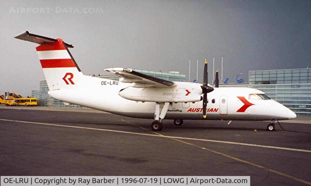 OE-LRU, De Havilland Canada DHC-8-103 Dash 8 C/N 317, DHC-8-106 Dash 8 [317] (Rheintal/Austrian ) Graz~OE 19/06/1996.