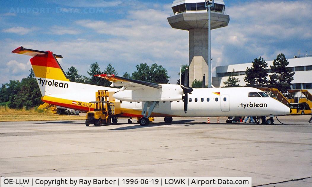 OE-LLW, 1991 De Havilland Canada DHC-8-314 Dash 8 C/N 309, DHC-8-311A Dash 8 [309] (Tyrolean Airlines) Klagenfurt~OE 19/06/1996