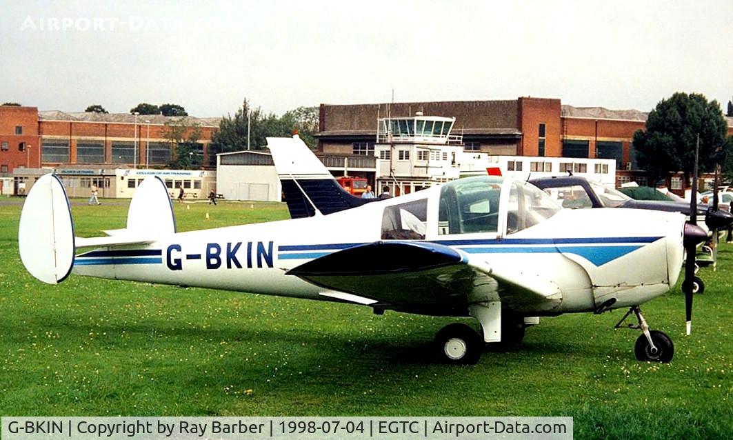 G-BKIN, 1967 Alon A-2A Aircoupe C/N B-253, Alon A-2A Aircoupe [B-253] Cranfield~G 04/07/1998