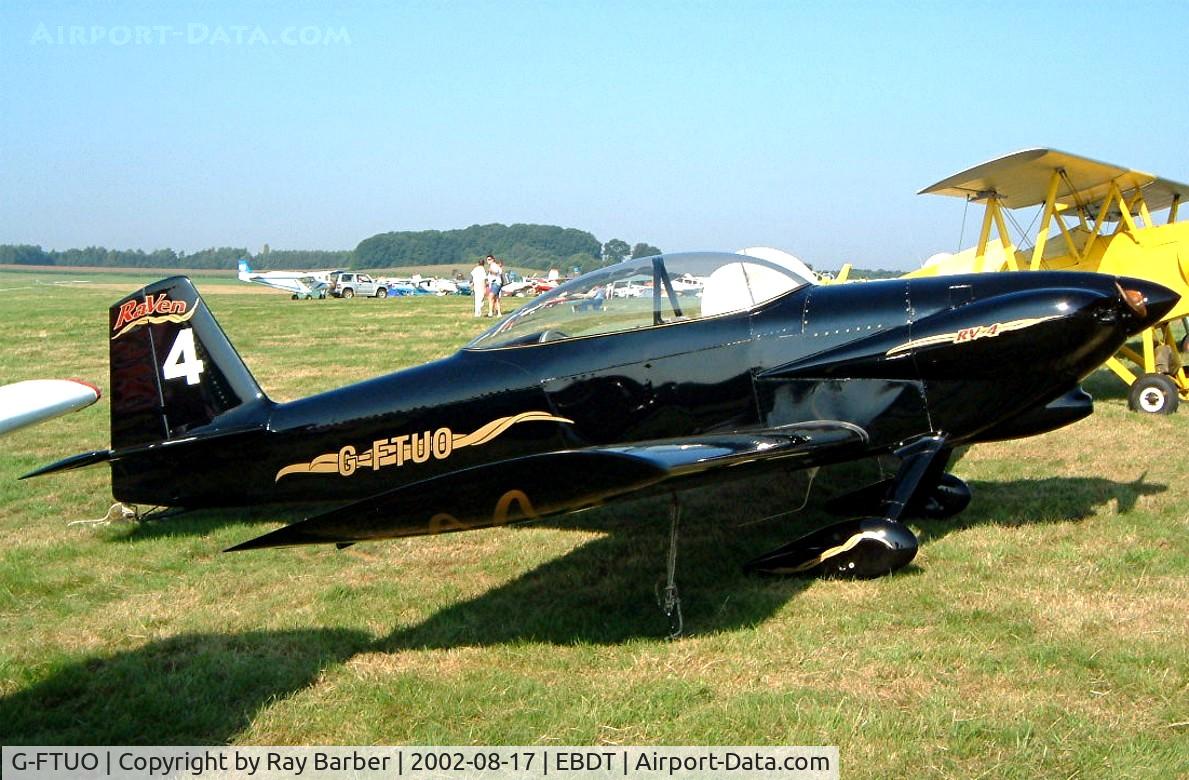 G-FTUO, 1995 Vans RV-4 C/N 926, Van's RV-4 [926] Schaffen-Diest~OO 17/08/2002