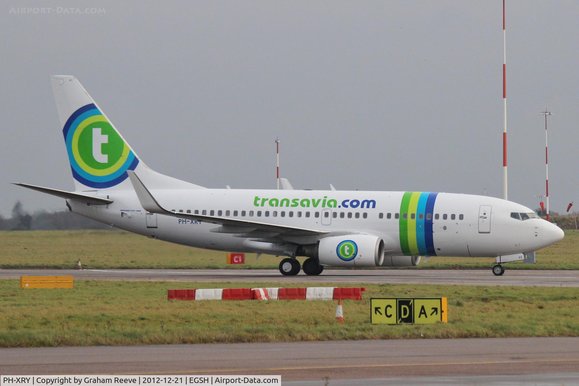 PH-XRY, 2003 Boeing 737-7K2 C/N 33463, Returning after an air test.