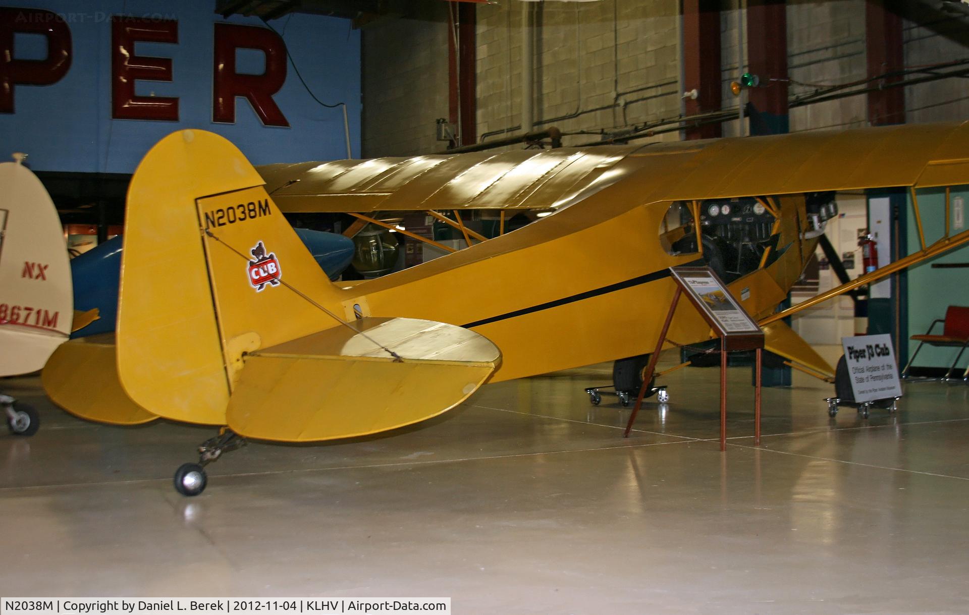 N2038M, 1946 Piper J3C-65 Cub Cub C/N 20806, One of several lovely yellow Piper Cubs at the Piper Aviation Museum.