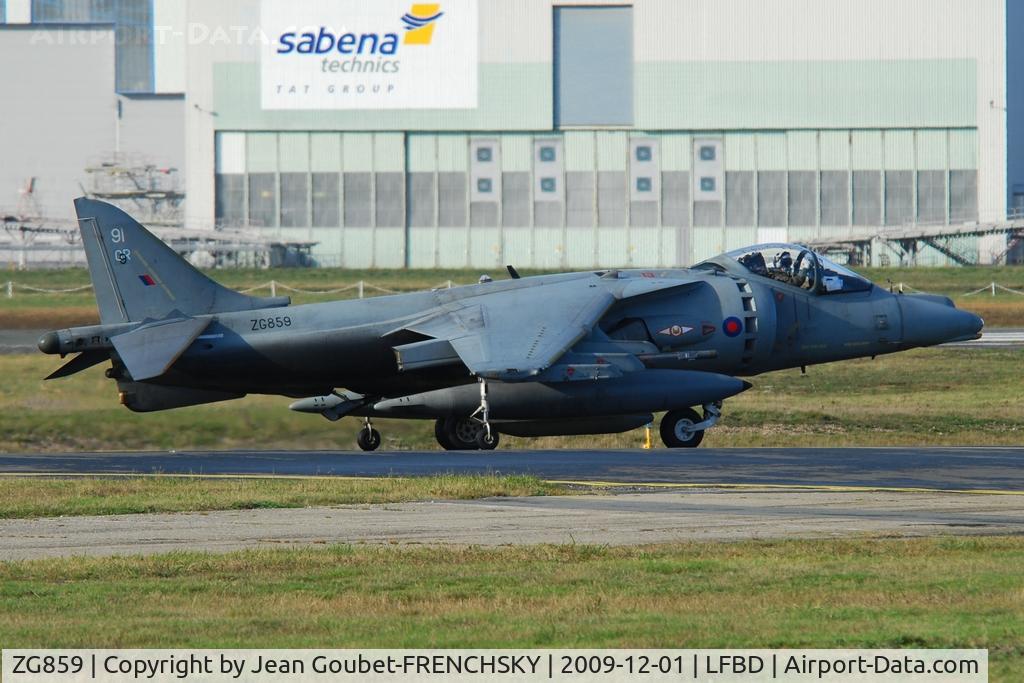 ZG859, British Aerospace Harrier GR.7 C/N P91, ROYAL AIR FORCE