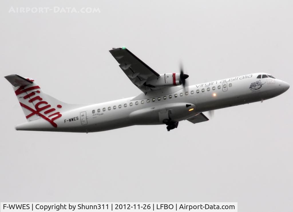 F-WWES, 2012 ATR 72-600 (72-212A) C/N 1058, C/n 1058 - To be VH-FVR