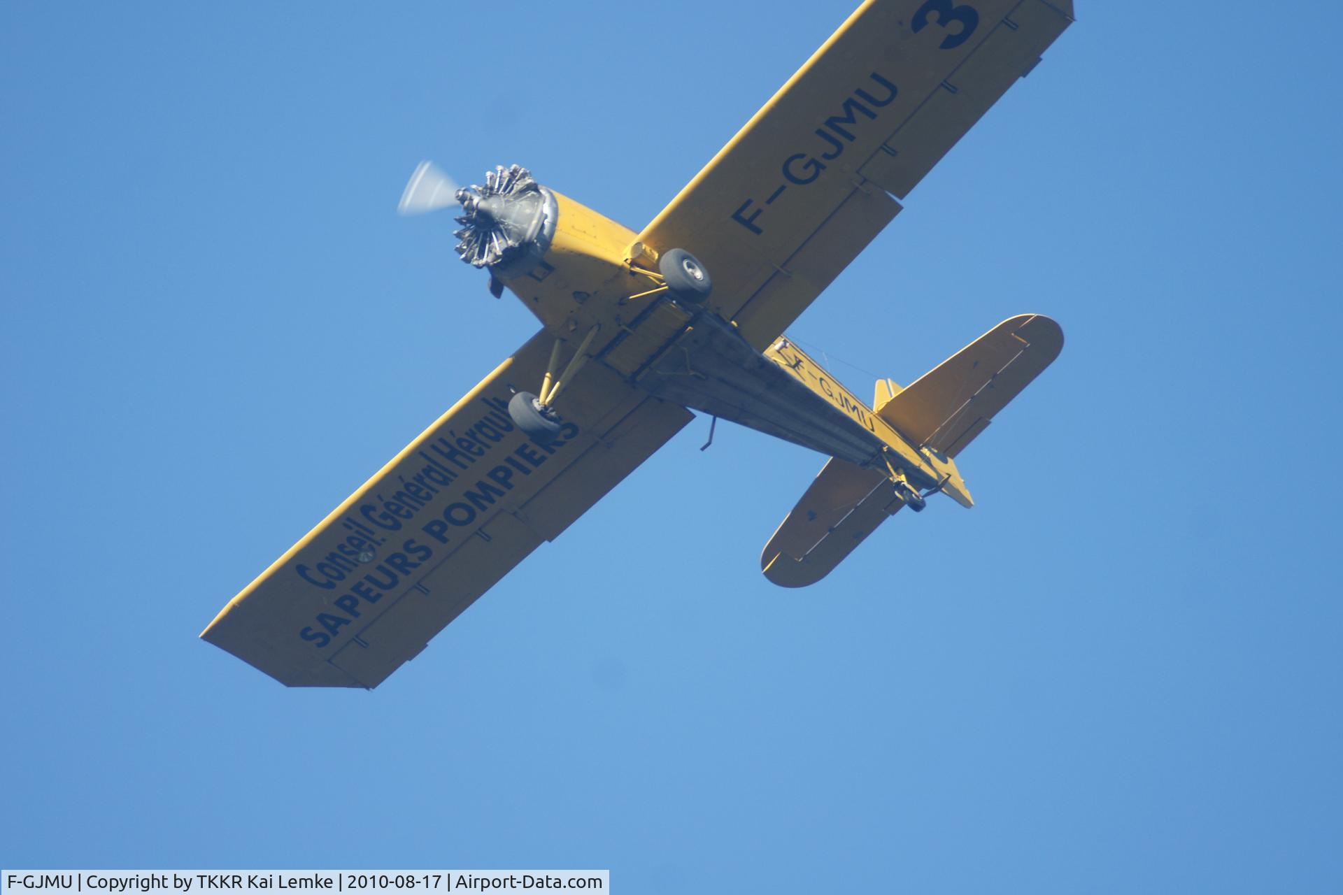 F-GJMU, Ayres S2R Thrush Commander C/N 1689 R, Feuerlöschflug in der Nähe von Mons Südfrankreich
