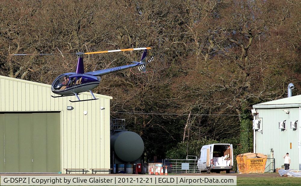 G-DSPZ, 2004 Robinson R44 Raven II C/N 10351, Originally owned to and currently with, Focal Point Communications Ltd since in June 2004.