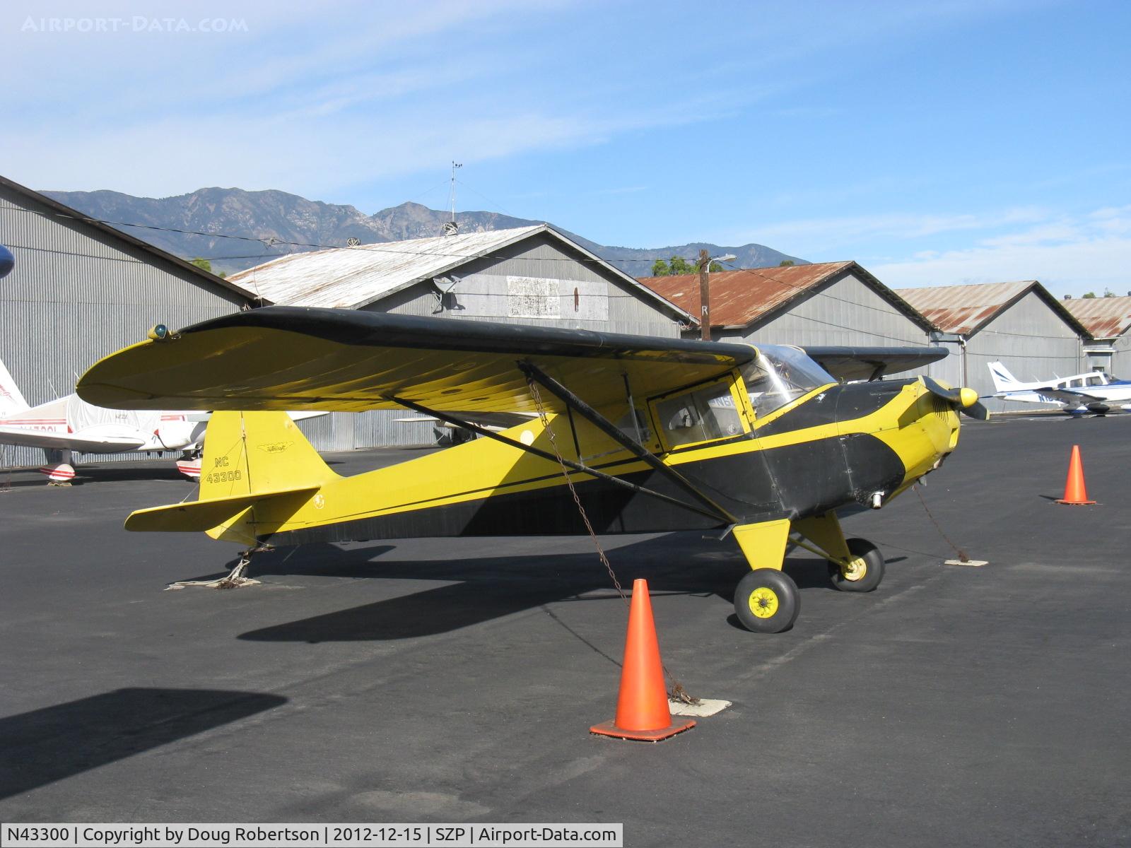 N43300, 1946 Taylorcraft BC12-D C/N 6959, 1946 Taylorcraft BC-12D TWOSOME, Continental A&C65 65 Hp, Aviation Museum of Santa Paula donated asset from the late Lee Hawkins, RIP dear Lee!