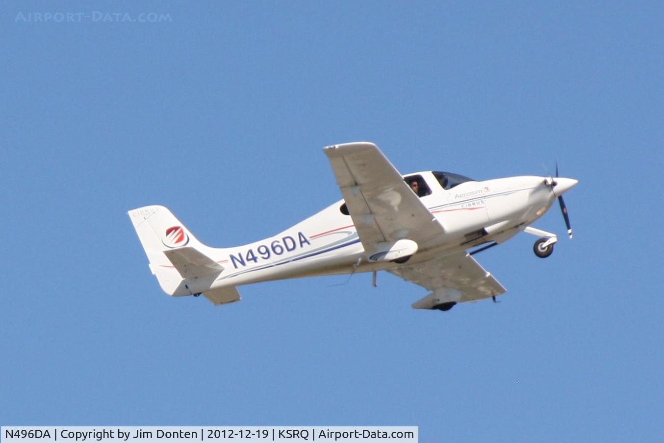 N496DA, 2007 Cirrus SR20 C/N 1842, Cirrus SR-20 (N496DA) departs Sarasota-Bradenton International Airport