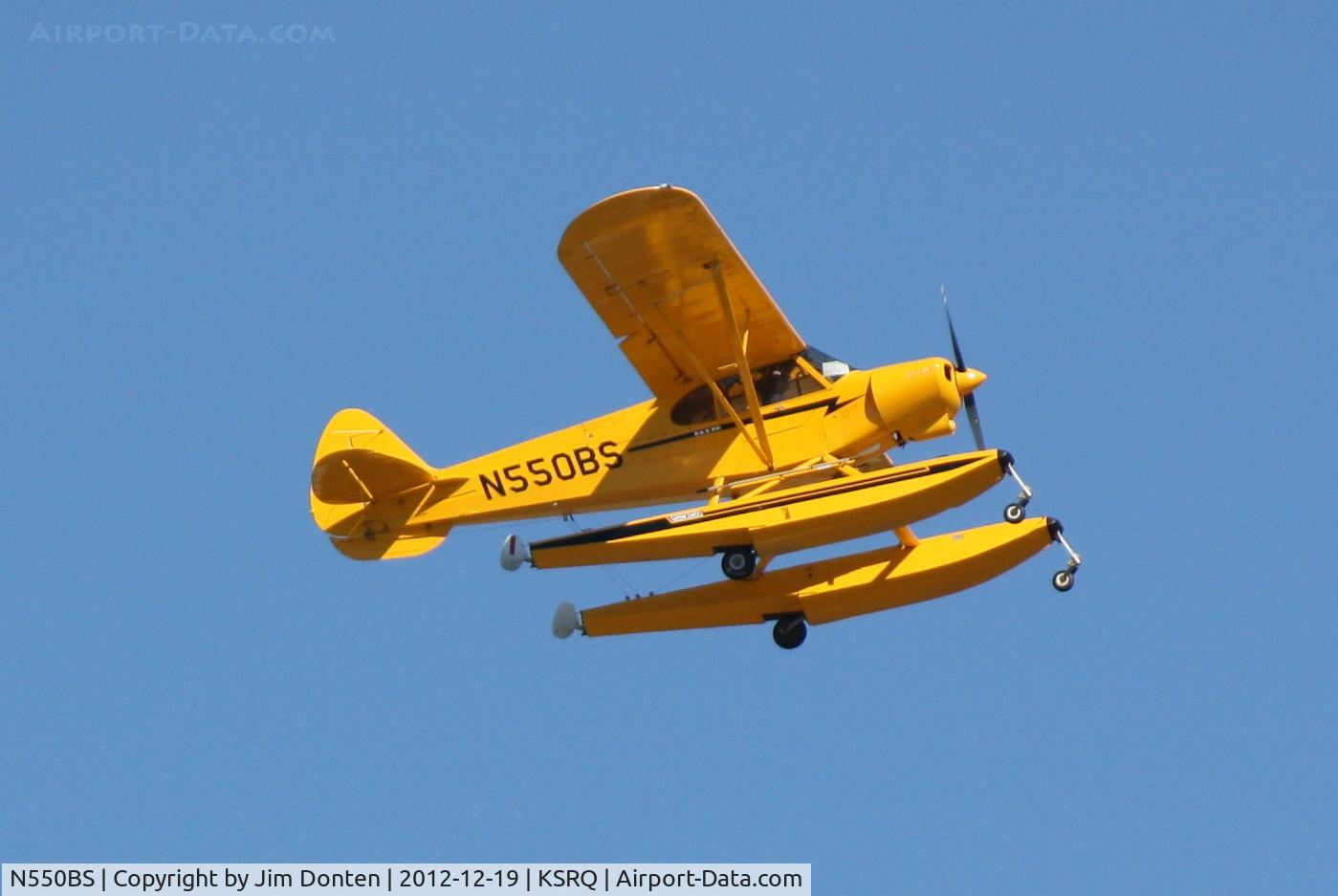 N550BS, 2006 Cub Crafters CC18-180 Top Club C/N CC18-0015, Piper Cub Special (N550BS) departs Sarasota-Bradenton International Airport