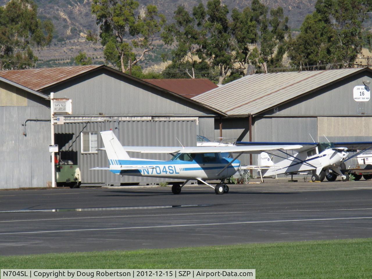 N704SL, 1976 Cessna 150M C/N 15078837, 1976 Cessna 150M, Continental O-200 100 Hp, taxi back after landing Rwy 22