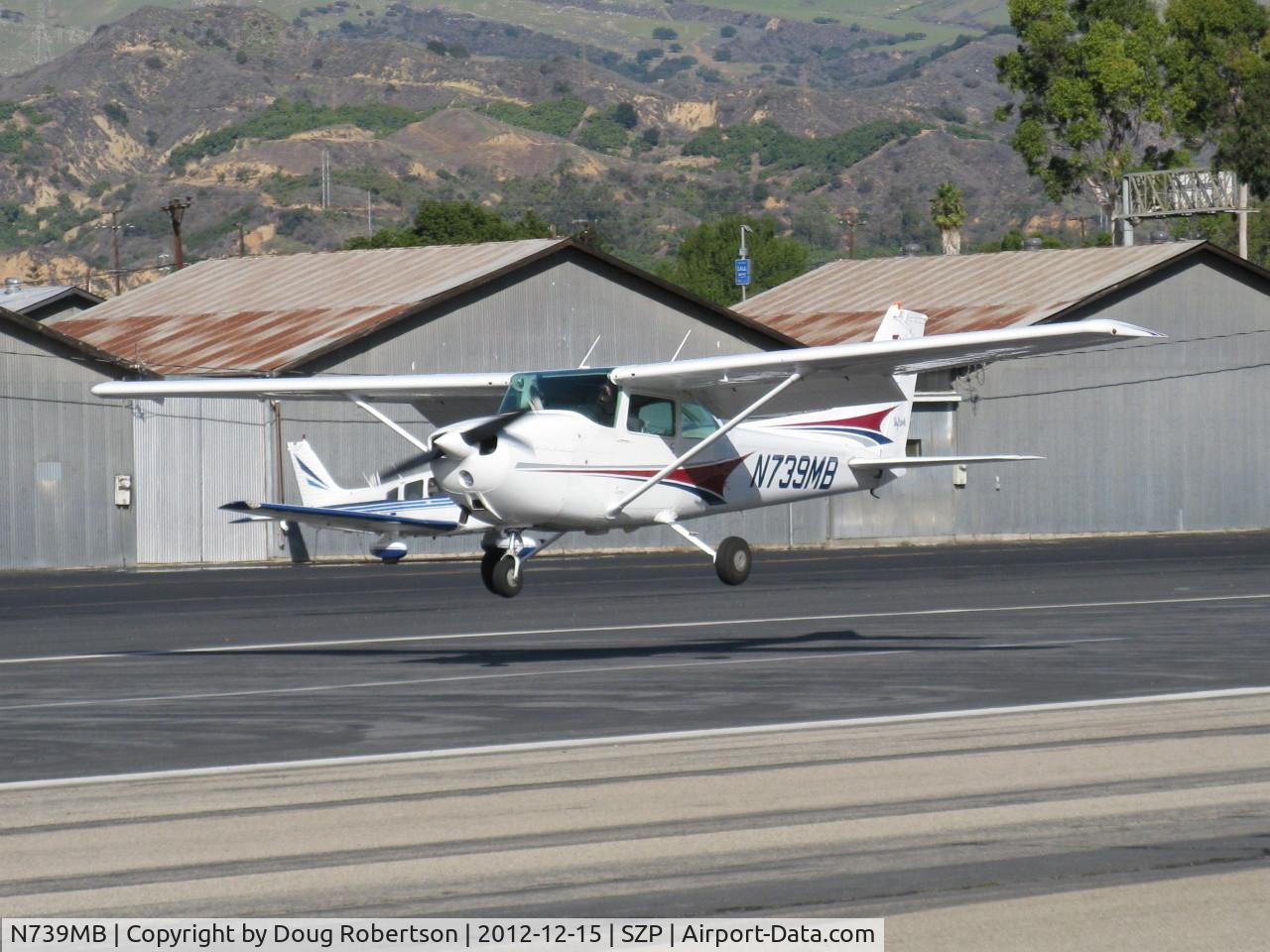 N739MB, 1978 Cessna 172N C/N 17270641, 1978 Cessna 172N SKYHAWK, Lycoming O-320-H2AD 160 Hp, landing Rwy 22