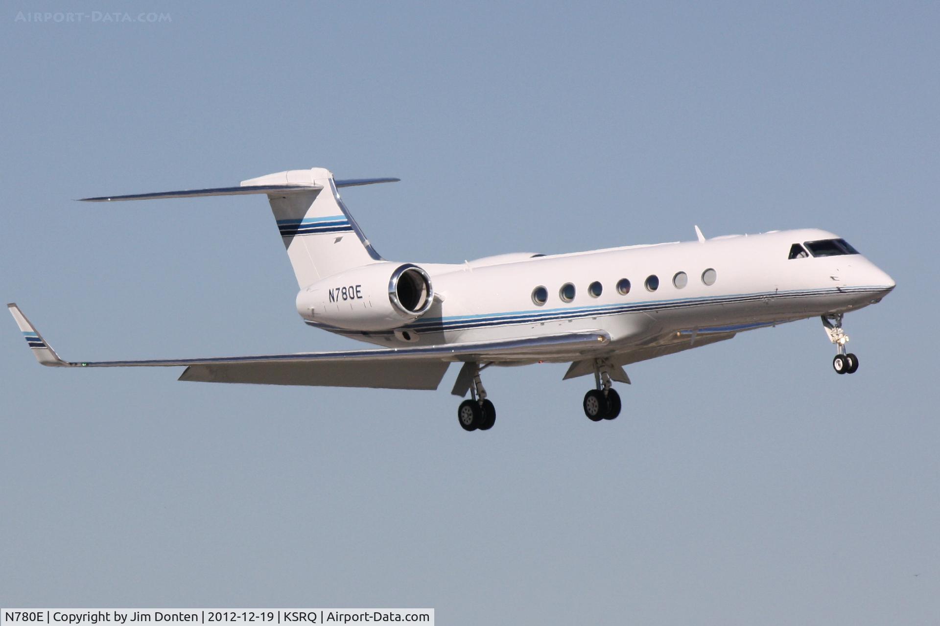 N780E, 1991 Gulfstream Aerospace G-IV C/N 1165, Gulfstream IV (N780E) arrives at Sarasota-Bradenton International Airport