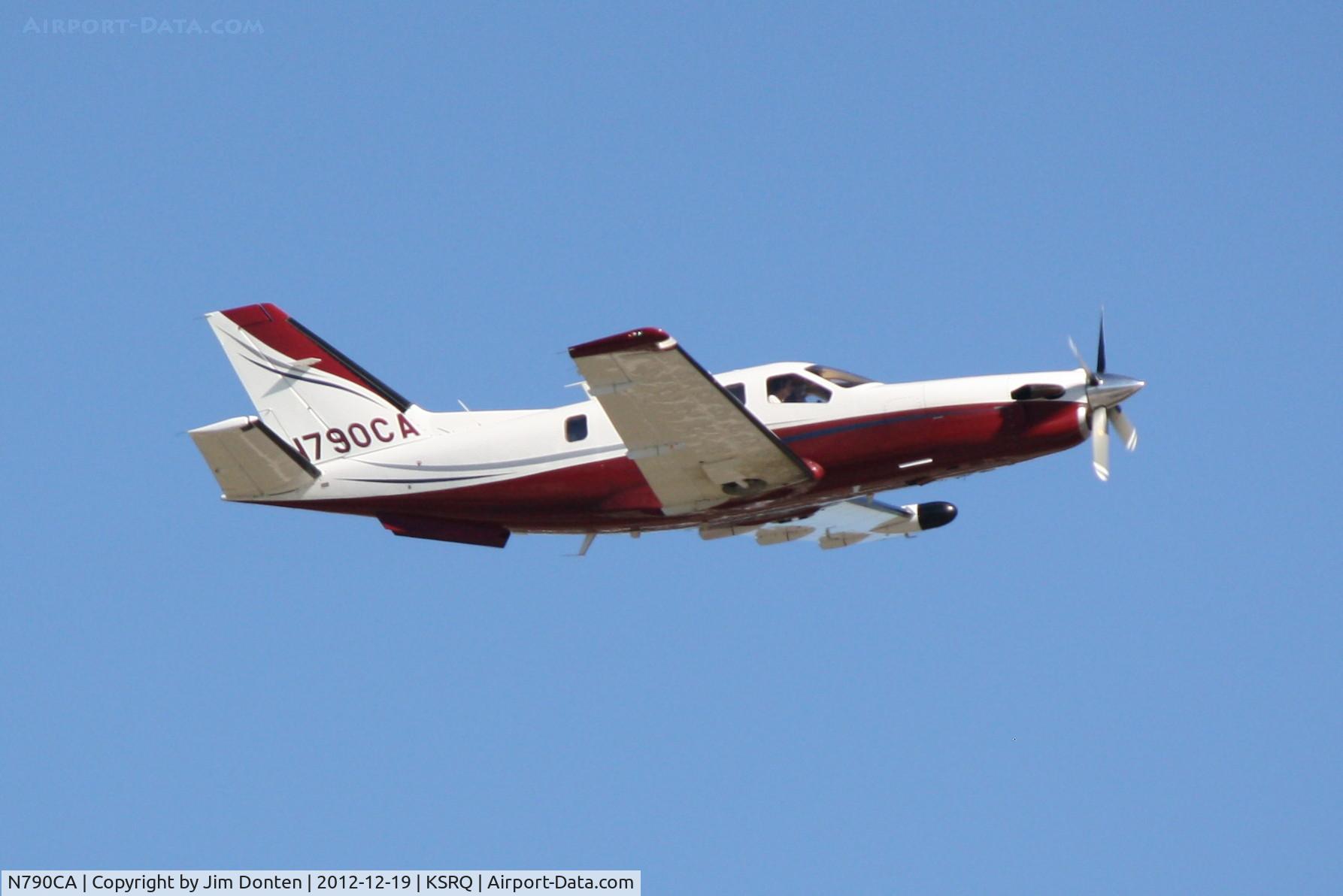 N790CA, 2005 Socata TBM-700 C/N 341, Socata TBM-700 (N790CA) departs Sarasota-Bradenton International Airport