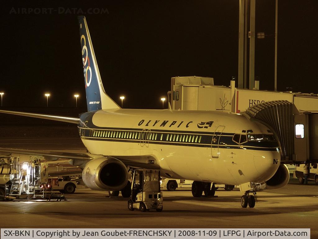SX-BKN, 1992 Boeing 737-4Q8 C/N 26281/2380, ex OLYMPIC Airways CDG T1