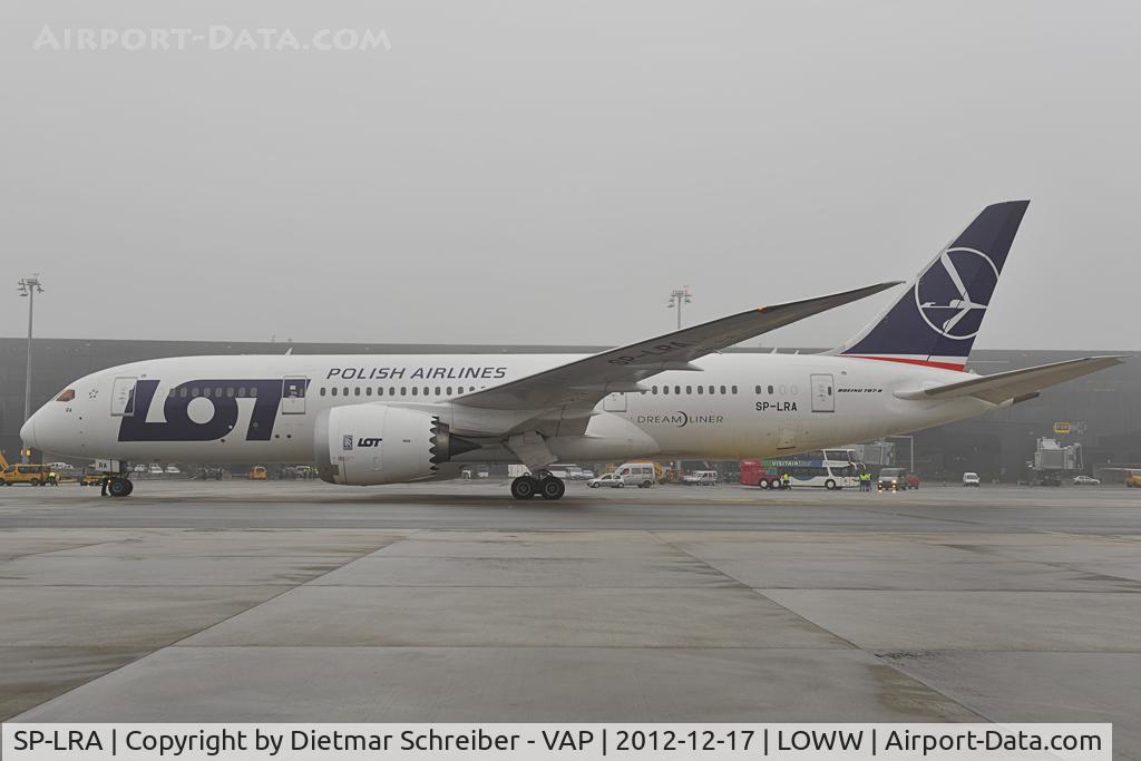 SP-LRA, 2012 Boeing 787-8 Dreamliner C/N 35938, LOT Boeing 787-8 - first visit at Vienna