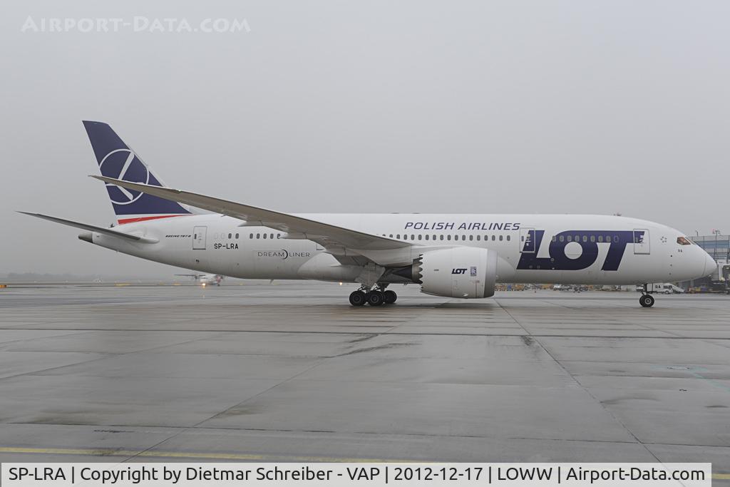 SP-LRA, 2012 Boeing 787-8 Dreamliner C/N 35938, LOT Boeing 787-8 - first visit at Vienna
