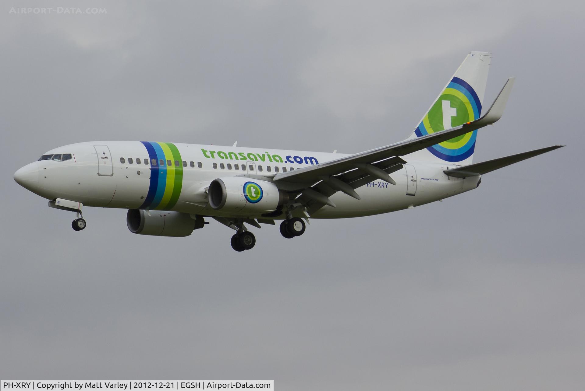 PH-XRY, 2003 Boeing 737-7K2 C/N 33463, Arriving at EGSH.