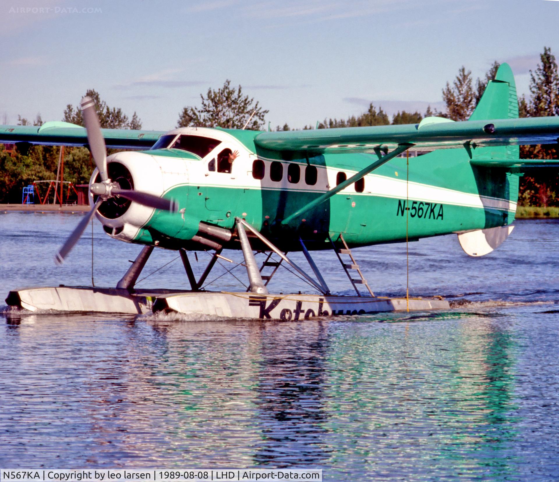 N567KA, 1959 De Havilland Canada DHC-3 Otter C/N 333, Lake Hood 8.8.89