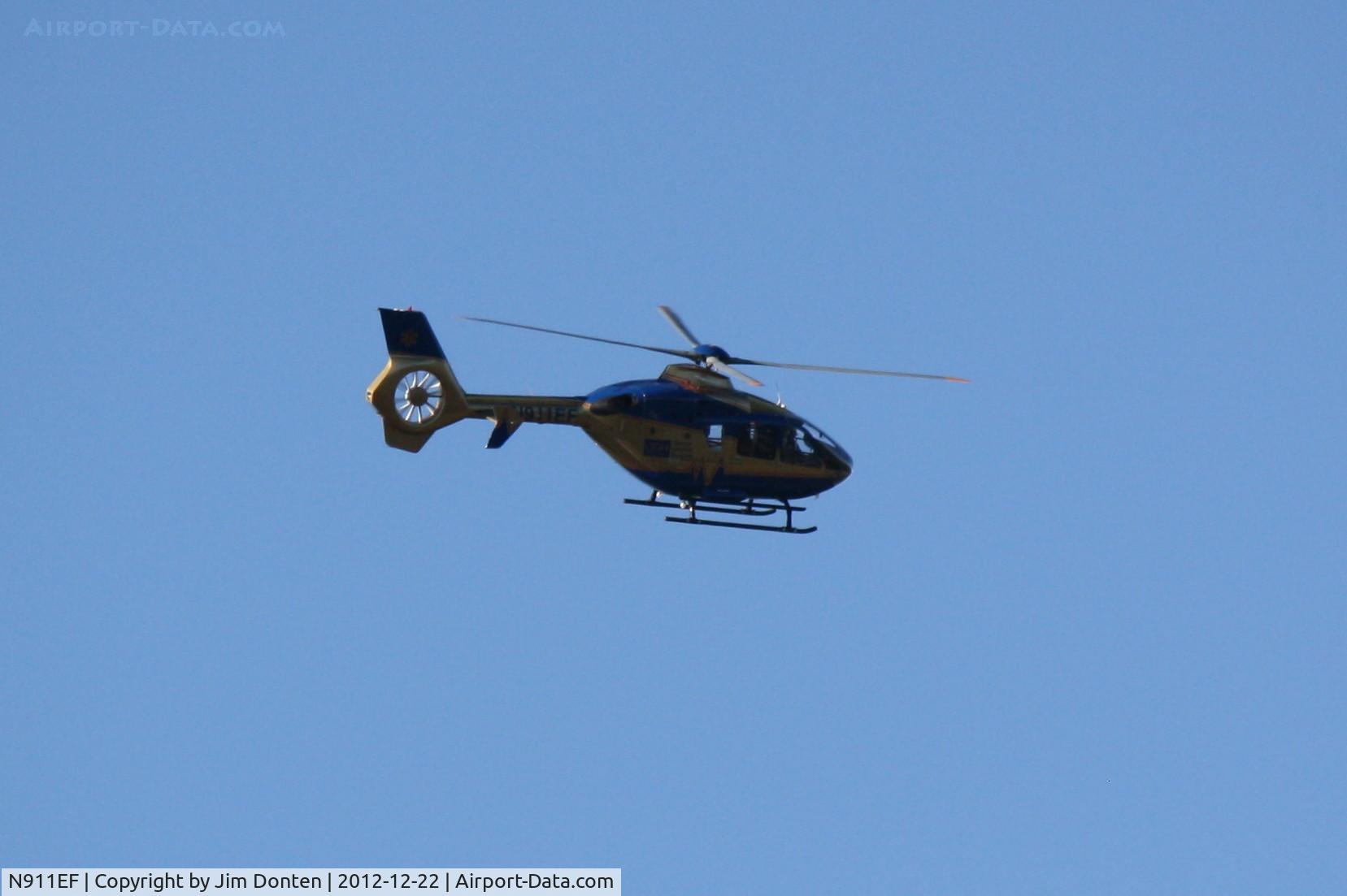 N911EF, 2005 Eurocopter EC-135T-2 C/N 0382, Aeromed on final at Englewood Community Hospital