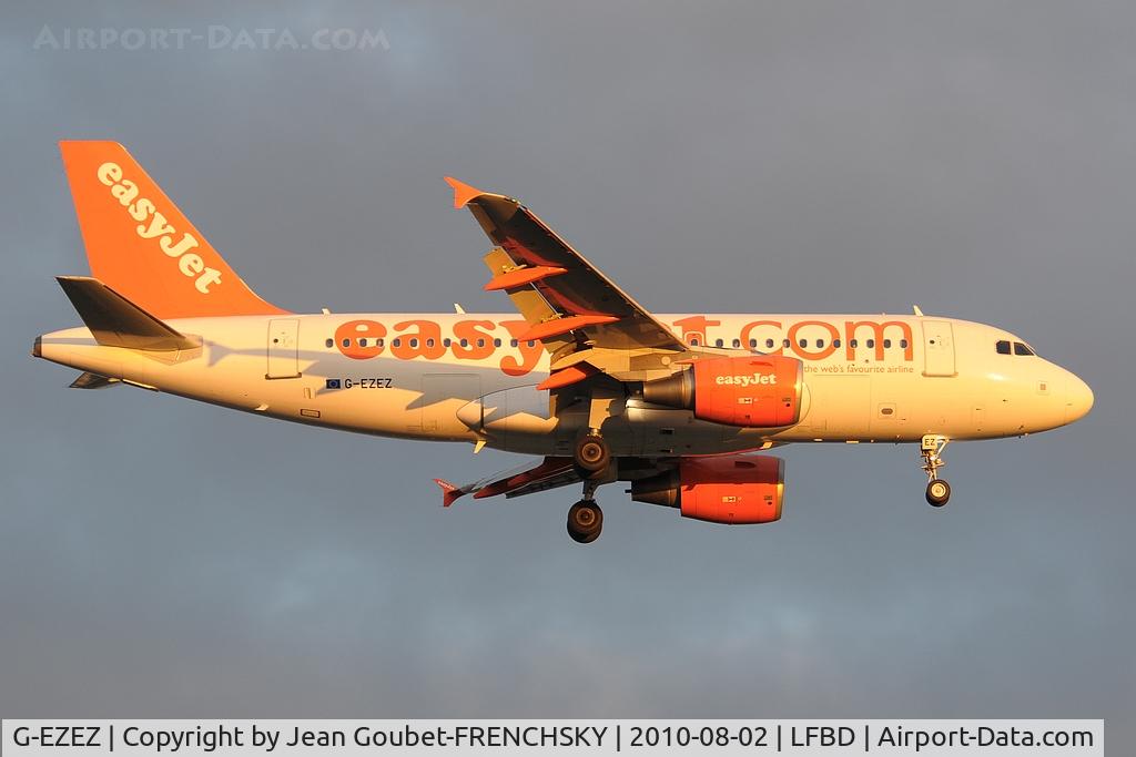 G-EZEZ, 2004 Airbus A319-111 C/N 2360, easyJet landing 23