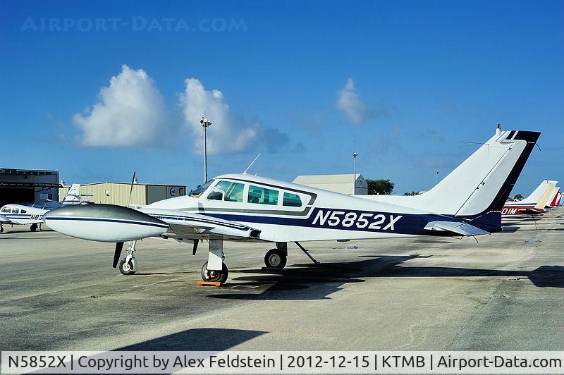 N5852X, 1961 Cessna 310F C/N 310-0152, Parked at KTMB