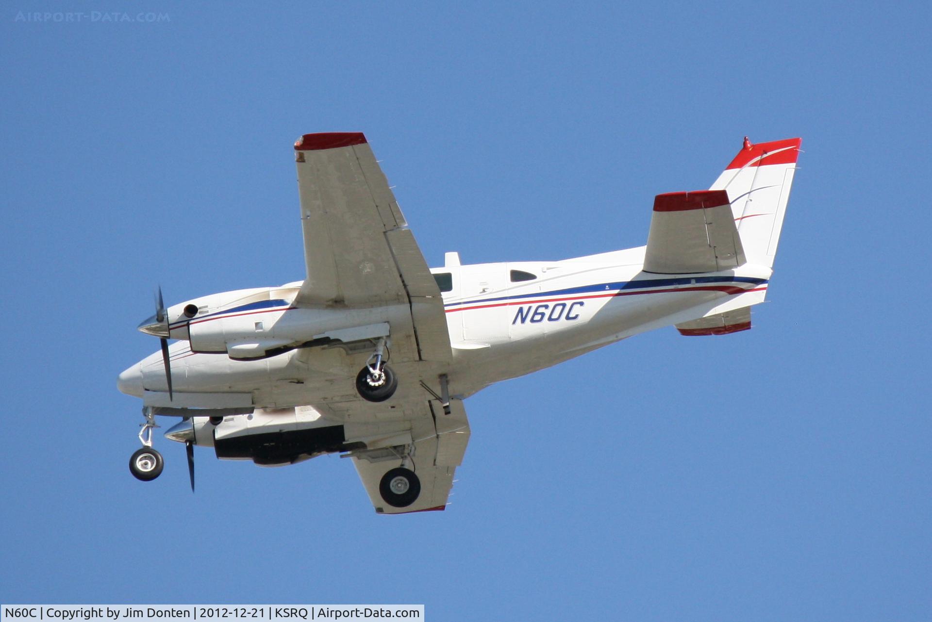 N60C, 1968 Beech U-21A Ute C/N LM-11, Medflight 1 (N60C) arrives at Sarasota-Bradenton International Airport