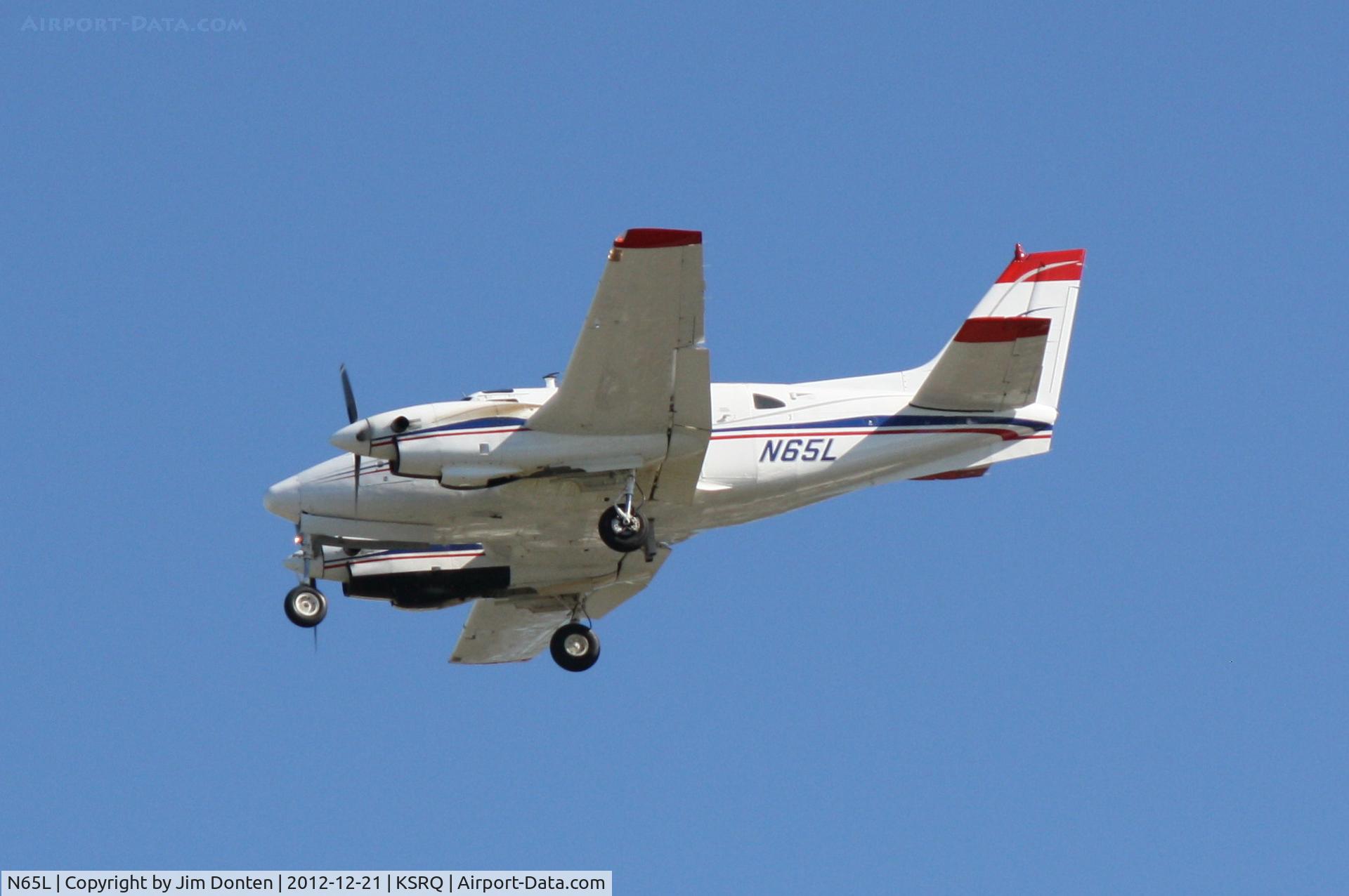 N65L, 1967 Beech 65-A90-1 C/N LM-73, Medflight 3 (N65L) arrives at Sarasota-Bradenton International Airport
