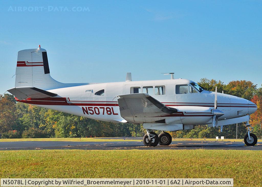 N5078L, 1962 Beech 65 C/N LF-69, Picture was taken during a stop at Griffin, GA.