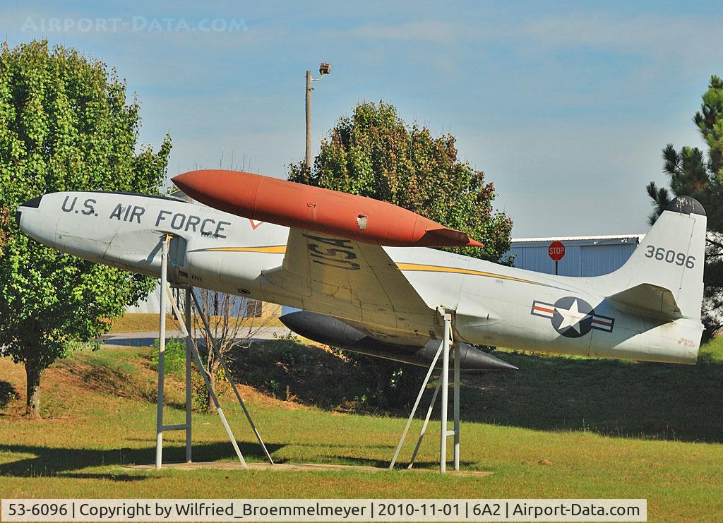 53-6096, 1953 Lockheed T-33A Shooting Star C/N 580-9717, On display at Griffin Airfield.