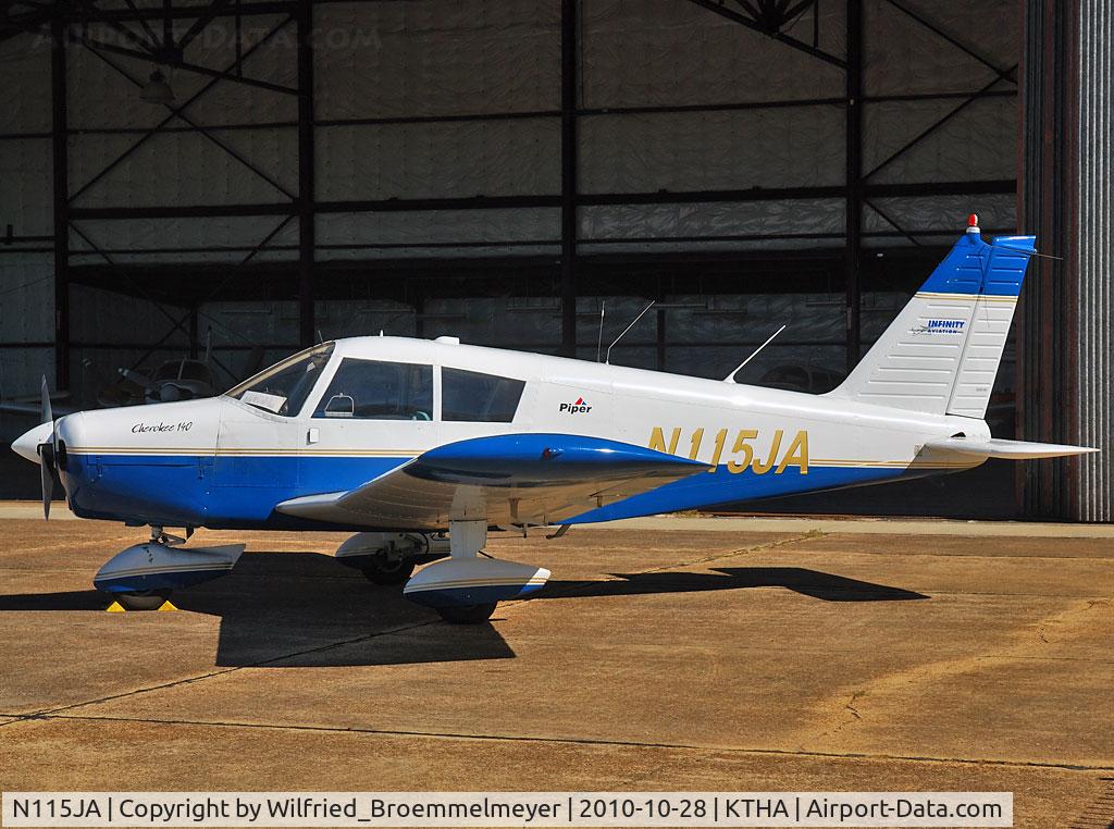 N115JA, 1967 Piper PA-28-140 C/N 28-22953, Parked at Tullahome Airport.