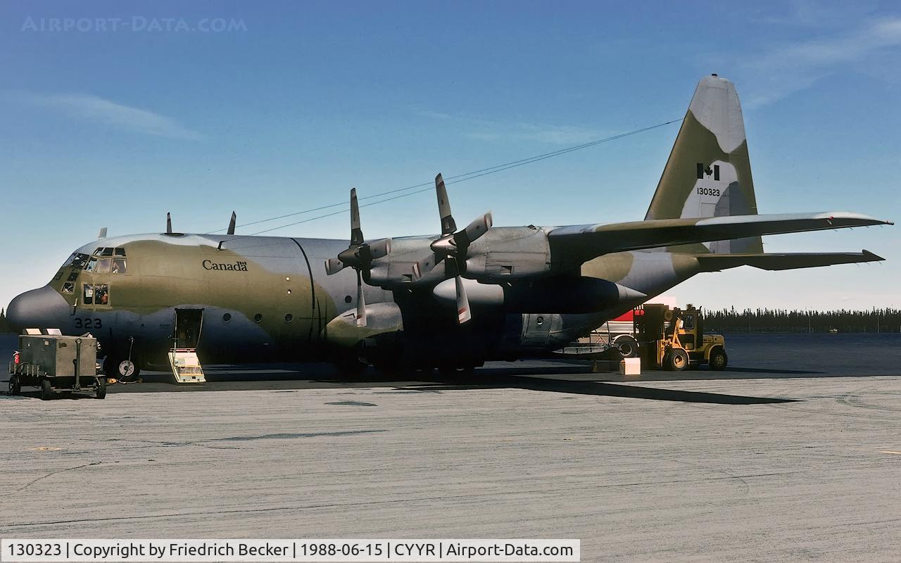 130323, 1966 Lockheed CC-130E Hercules C/N 382-4193, transient at CFB Goose Bay