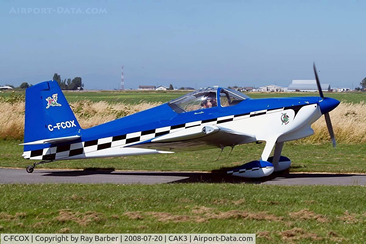 C-FCOX, 2008 Vans RV-7 C/N 71512, Van's RV-7 [71512] Delta Heritage Air Park~C 20/07/2008