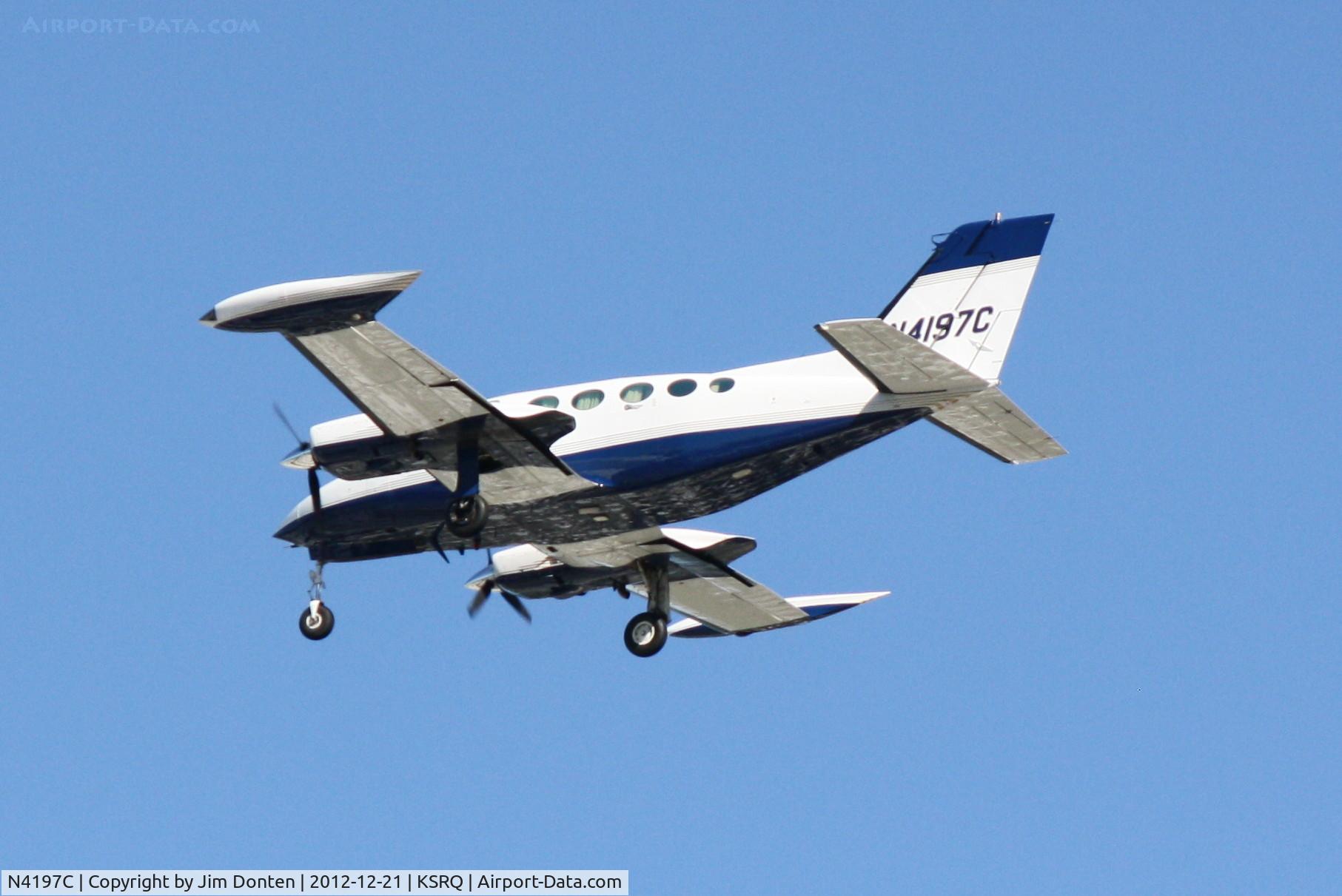 N4197C, Cessna 414 Chancellor C/N 414-0513, Cessna Chancellor (N4197C) arrives at Sarasota-Bradenton International Airport following a flight from Anderson Regional Airport