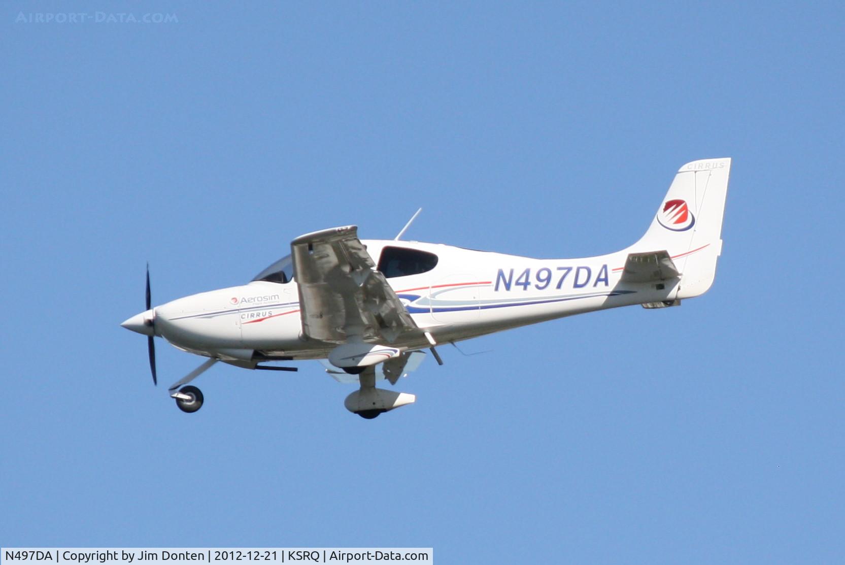 N497DA, 2007 Cirrus SR20 C/N 1843, Cirrus SR-20 (N497DA) arrives at Sarasota-Bradenton International Airport following a flight from Orlando-Sanford International Airport
