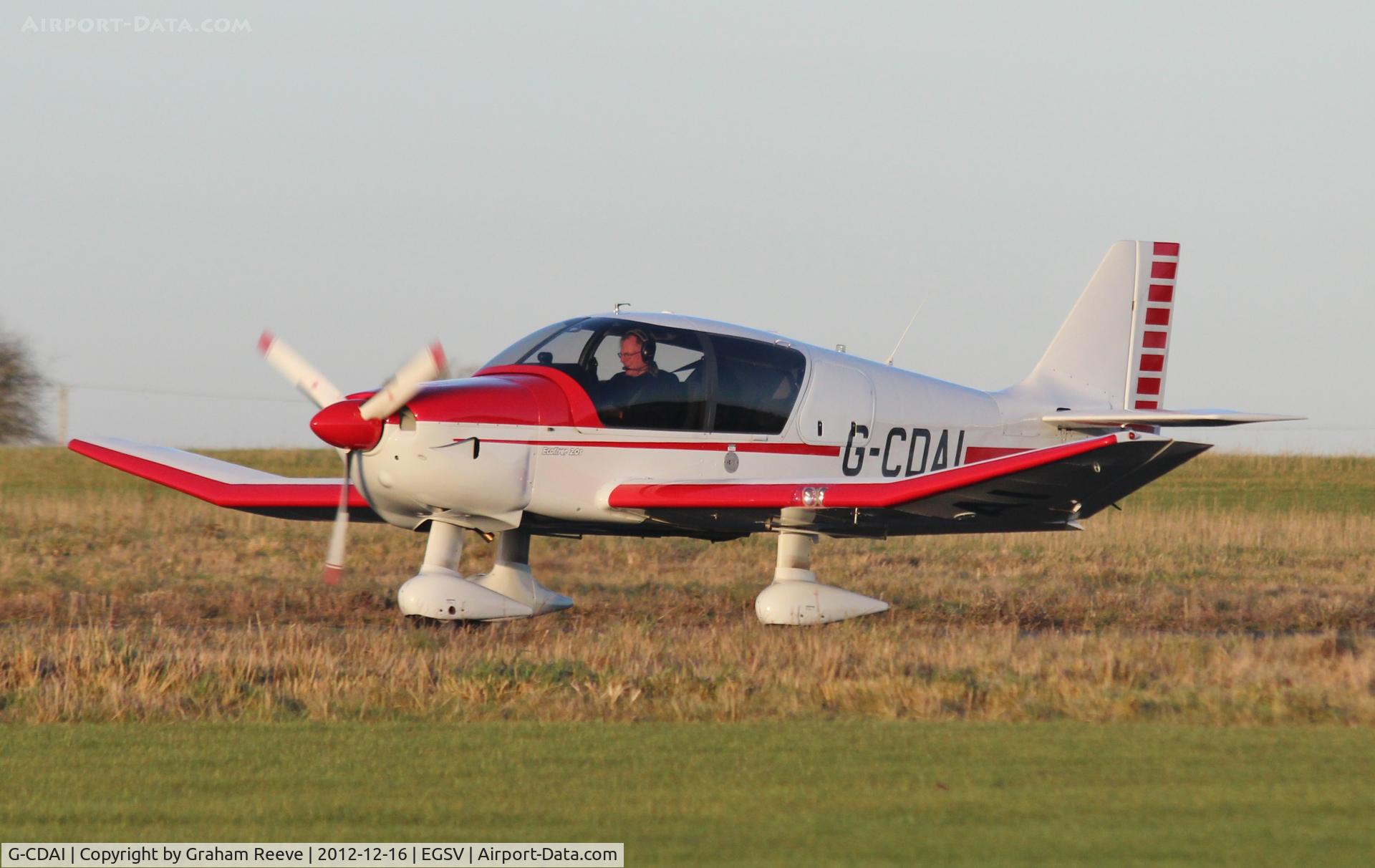 G-CDAI, 2005 Robin DR-400-140B Major C/N 2574, On the run way at Old Buckenham.