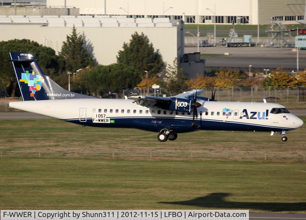 F-WWER, 2012 ATR 72-600 (72-212A) C/N 1057, C/n 1057 - To be PR-AQC